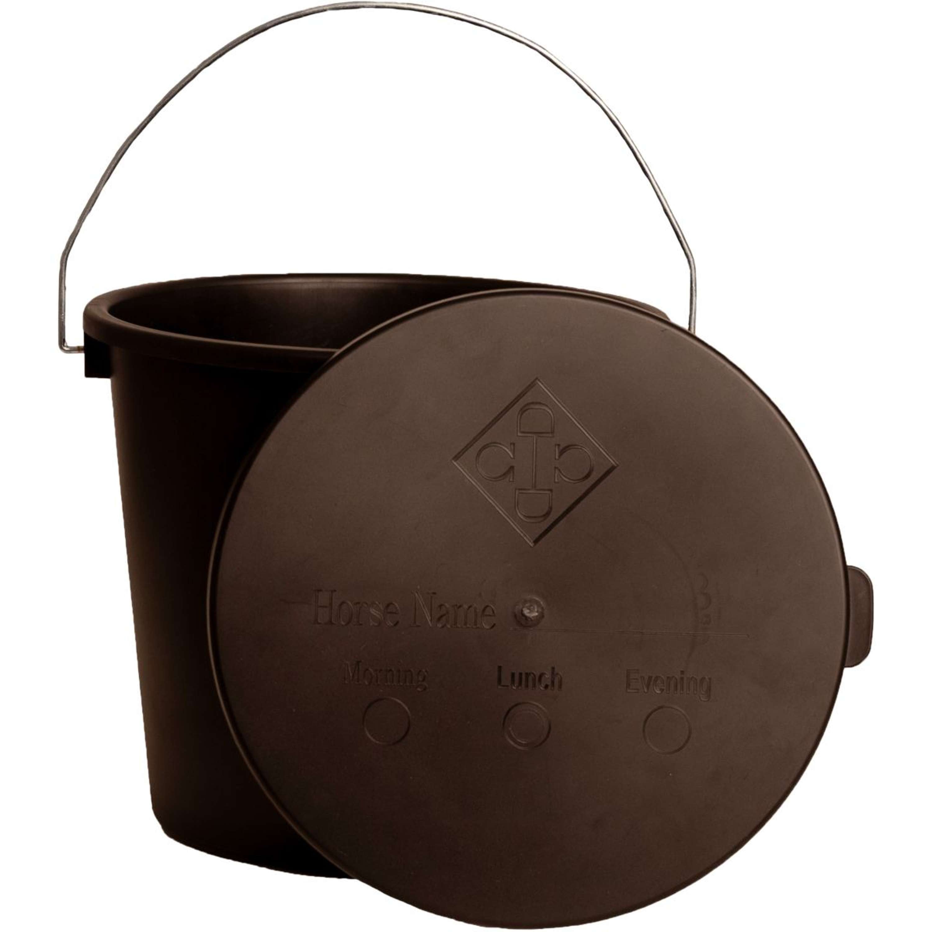 Kentucky Bucket with Lid Brown