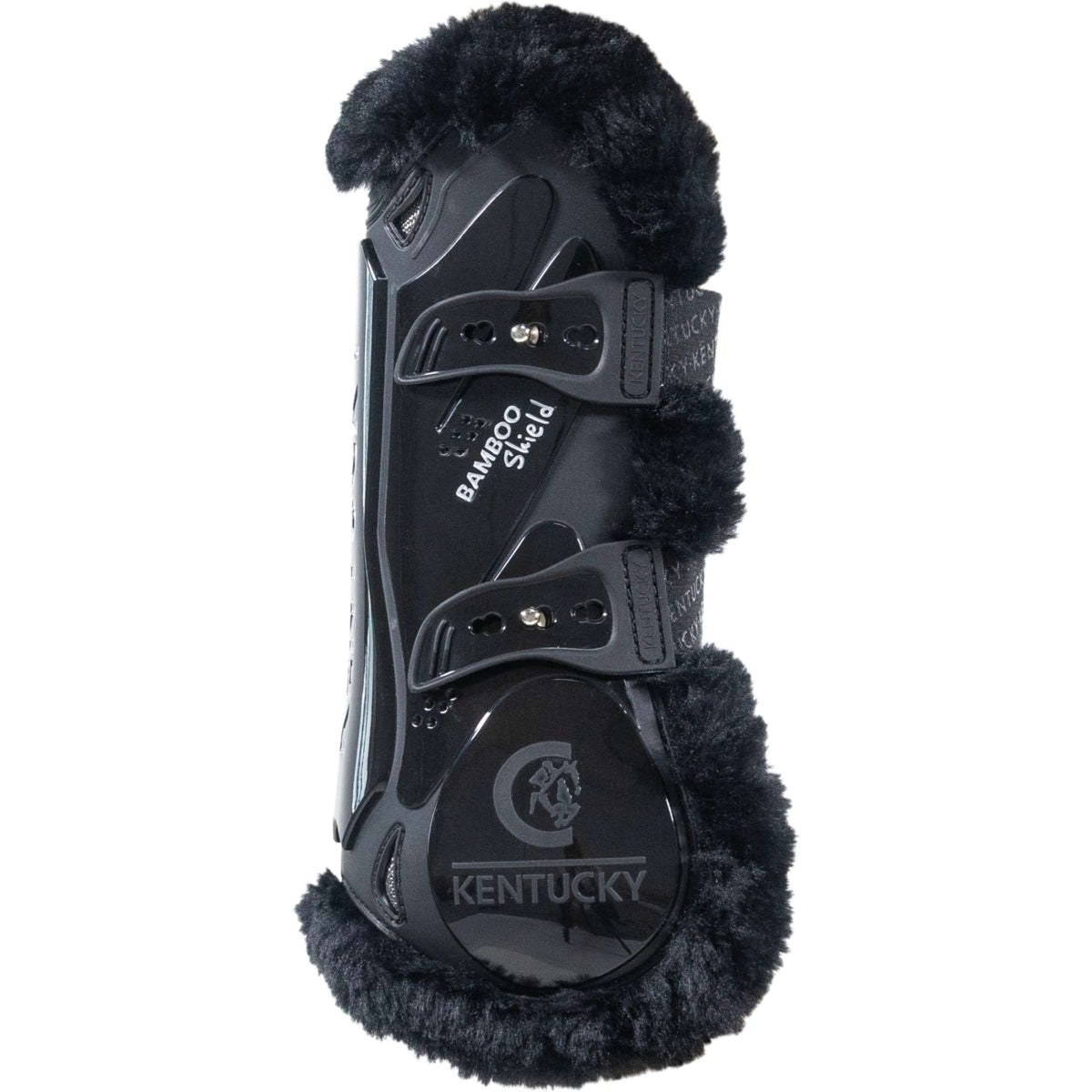 Kentucky Horsewear Tendon Boots Bamboo Elastic Vegan Sheepskin Black/Black