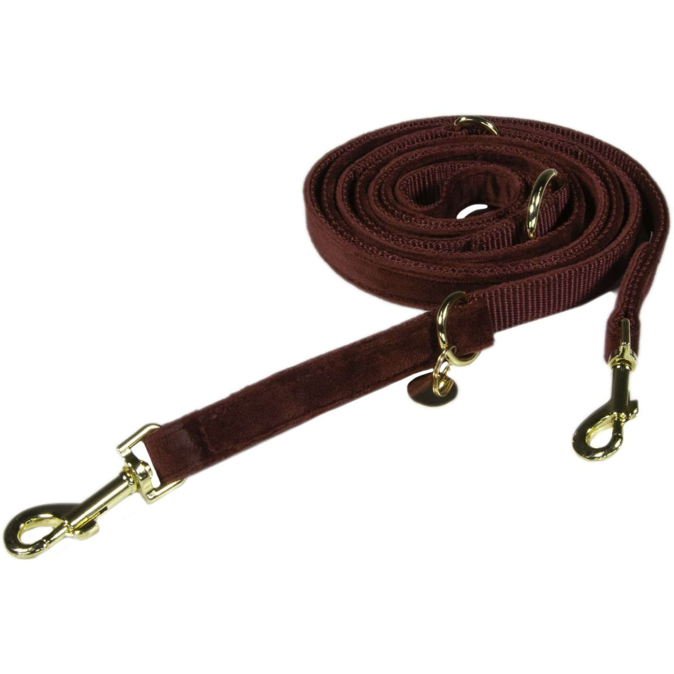 Kentucky Dog Leash Velvet Bordeaux Kentucky Dog Leash Velvet Bordeaux