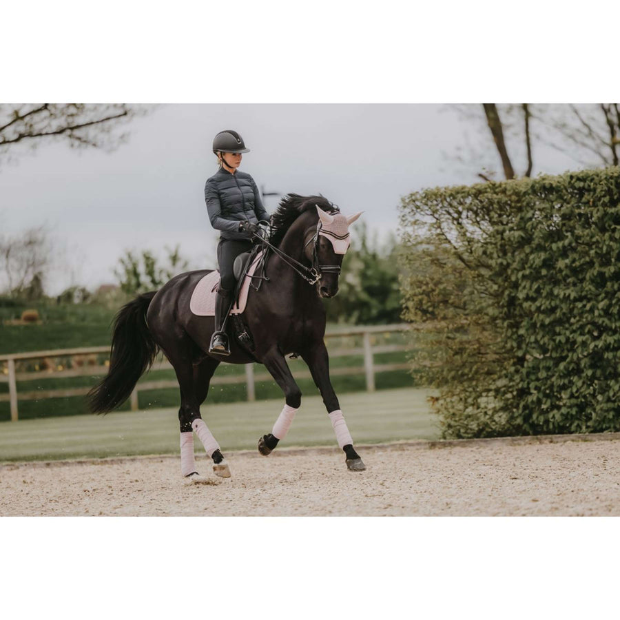 Kentucky Saddlepad Velvet Pearls Dressage Soft Rose