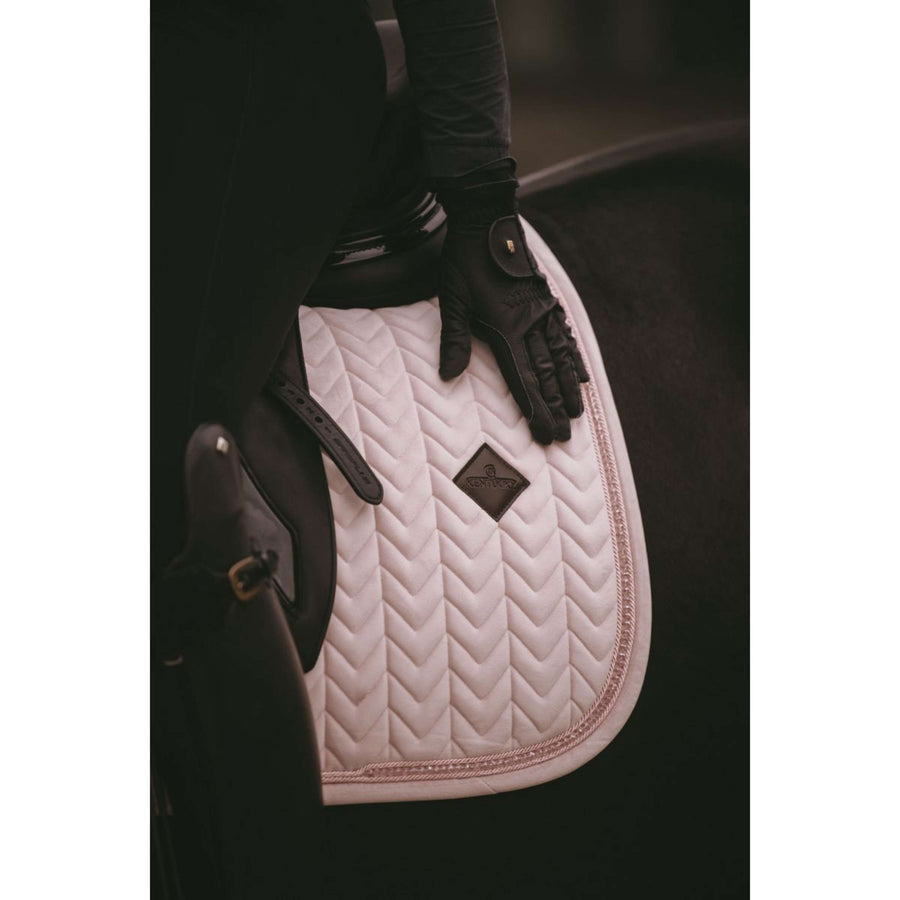 Kentucky Saddlepad Velvet Pearls Dressage Soft Rose