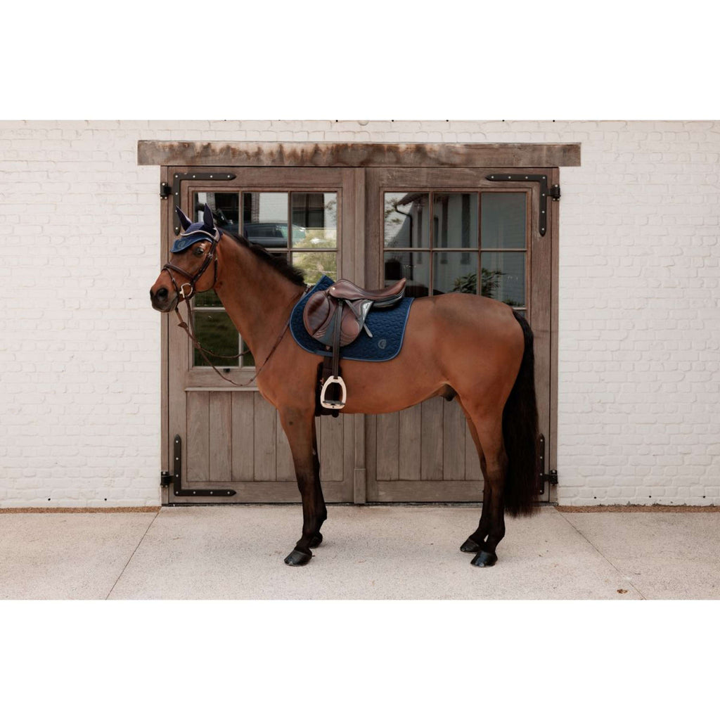 Kentucky Ear Bonnet Wellington Sparkling Logo Navy