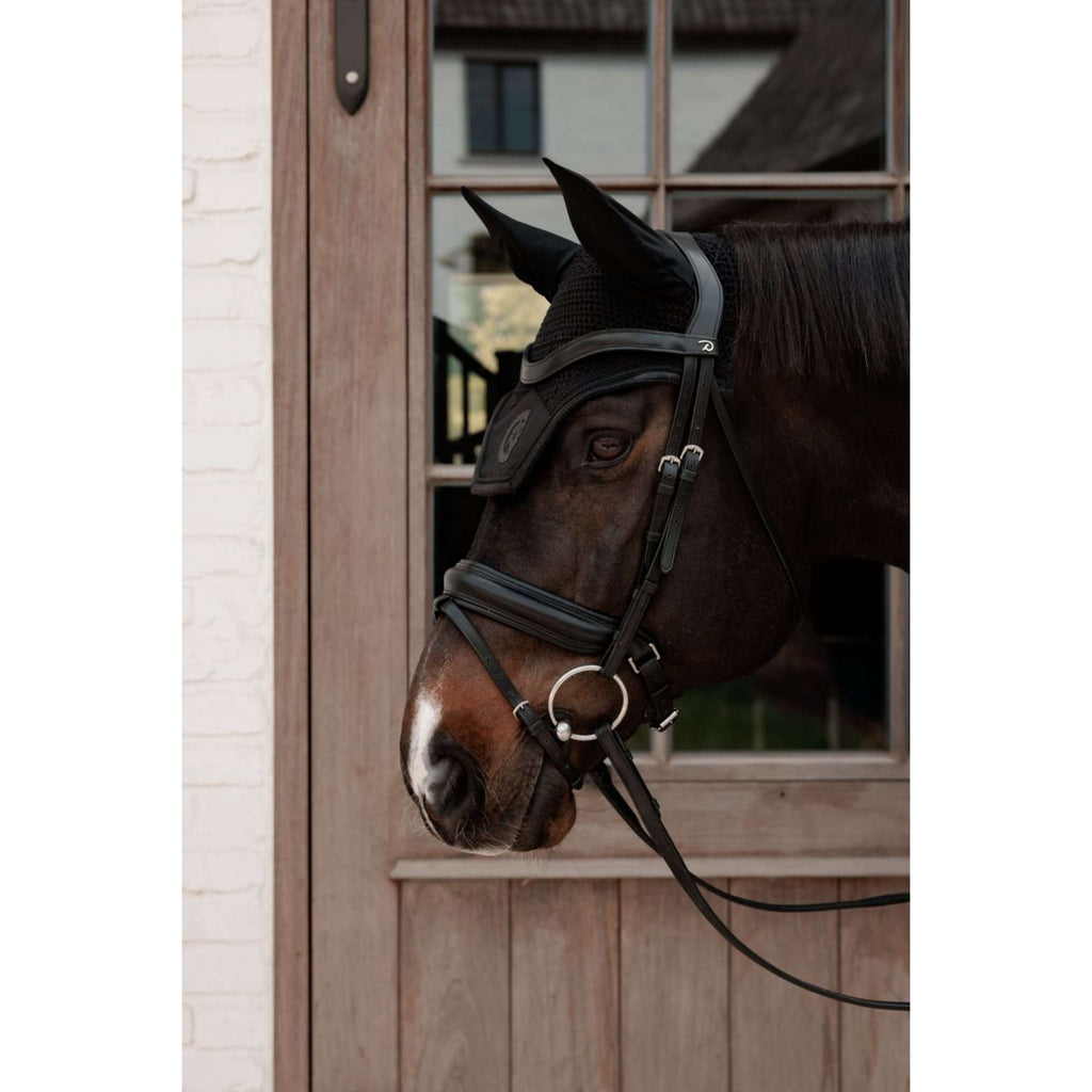 Kentucky Ear Bonnet Wellington Sparkling Logo Black