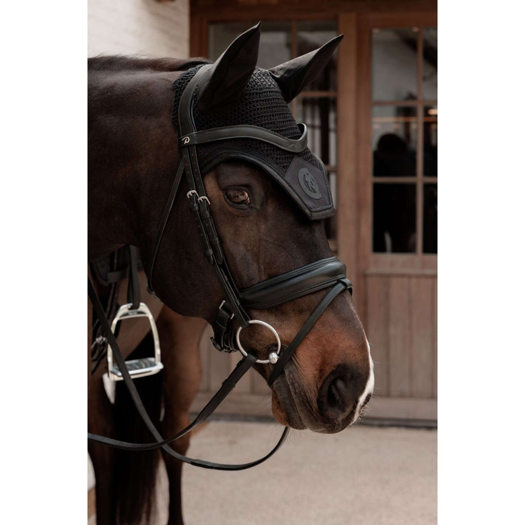 Kentucky Ear Bonnet Wellington Sparkling Logo Black