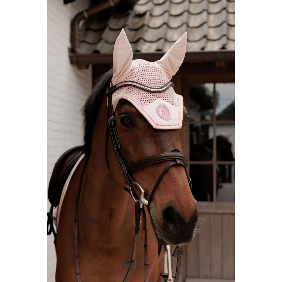 Kentucky Ear Bonnet Wellington Sparkling Logo Old Rose
