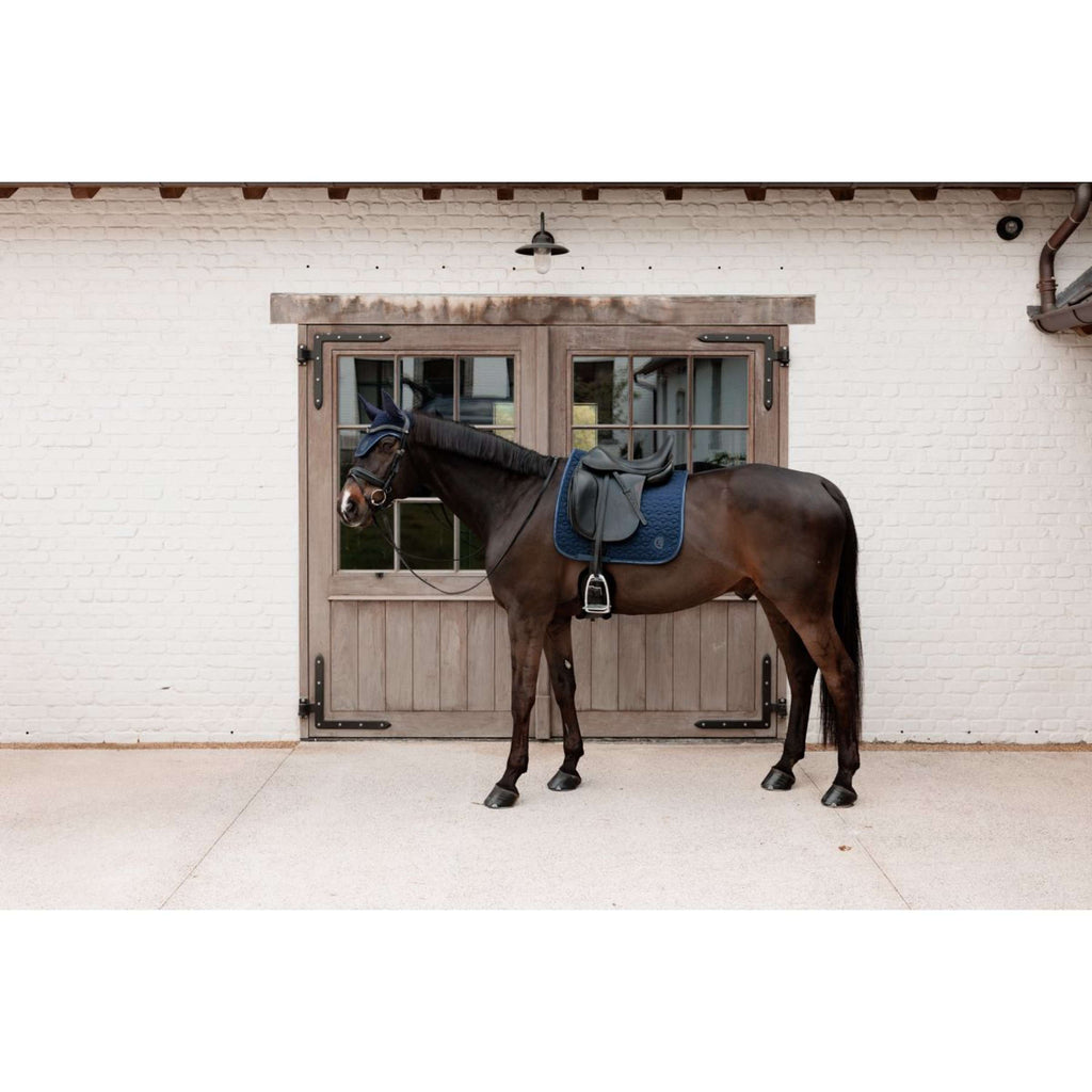 Kentucky Ear Bonnet Wellington Sparkling Logo Navy
