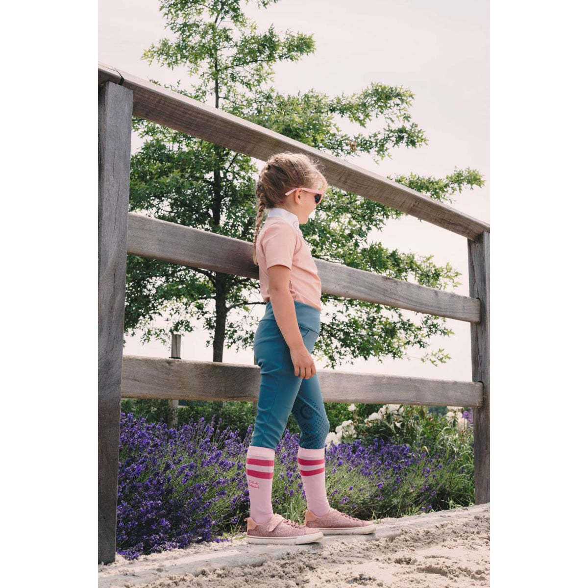 Kentucky Riding Legging Miami Knee Grip Girls Emerald