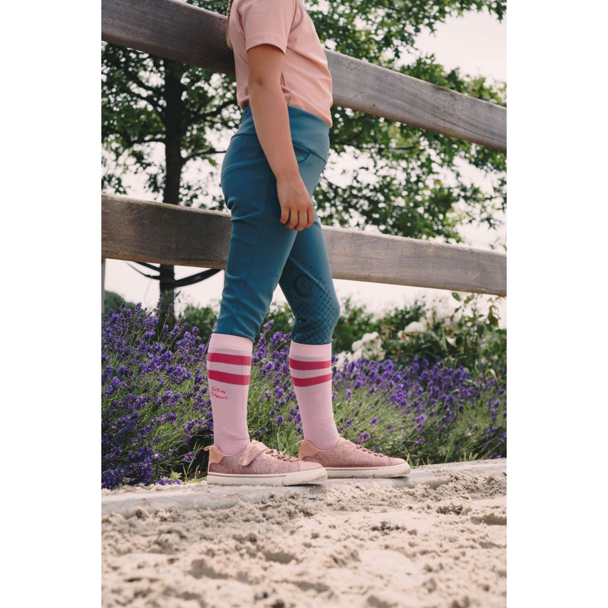 Kentucky Riding Legging Miami Knee Grip Girls Emerald