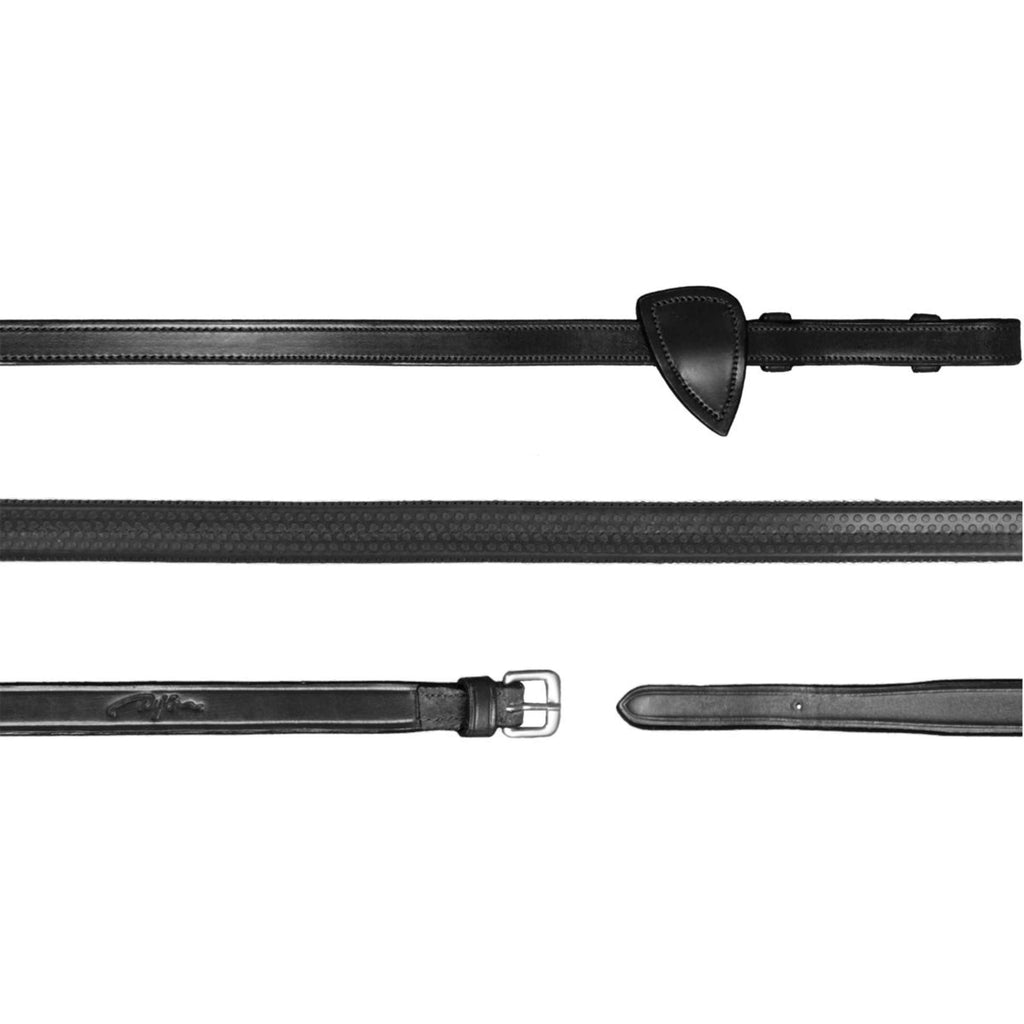 Dyon Reins New English Collection 1/2 Rubber Black