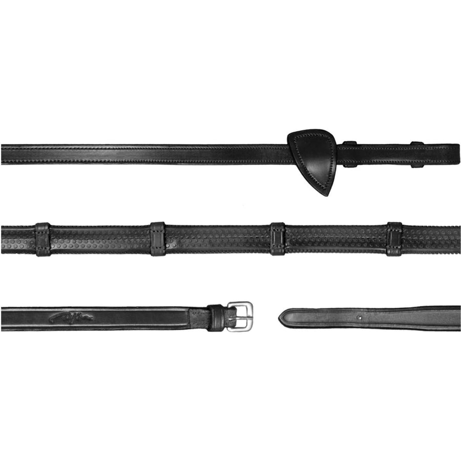 Dyon Reins 7 Loops New English Collection 1/2 Rubber Black