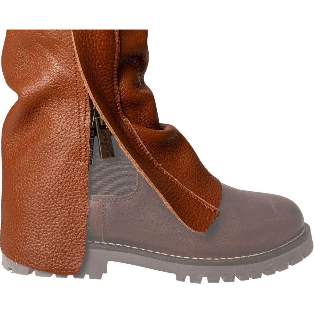 Dyon Long Leather Chaps Standard Cognac