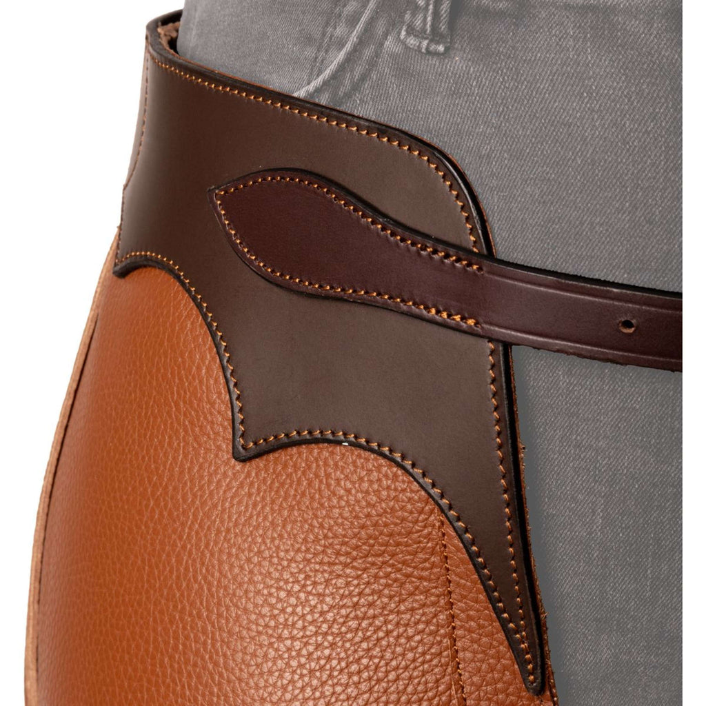 Dyon Long Leather Chaps Standard Cognac