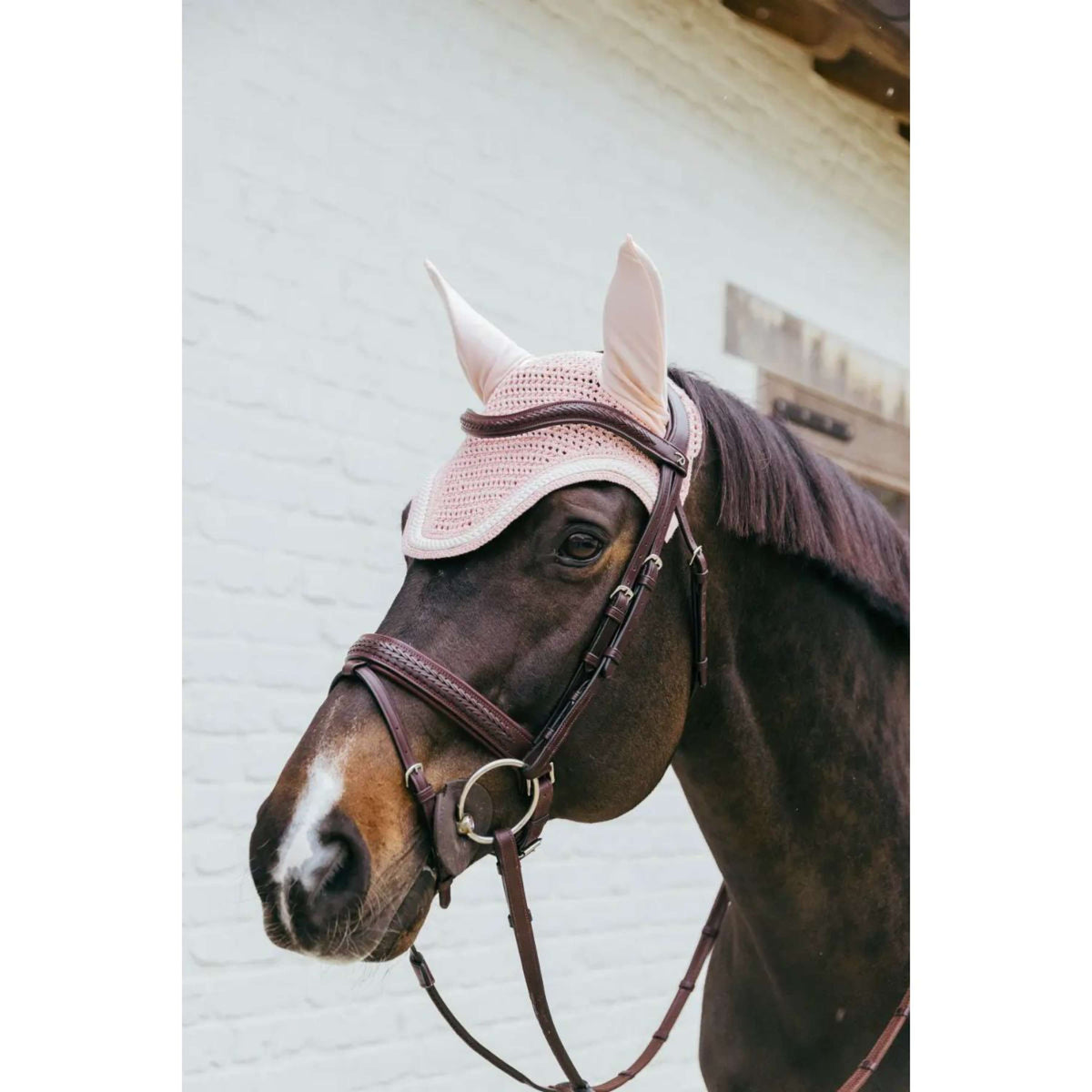 Kentucky Ear Bonnet Wellington Braided Lightpink