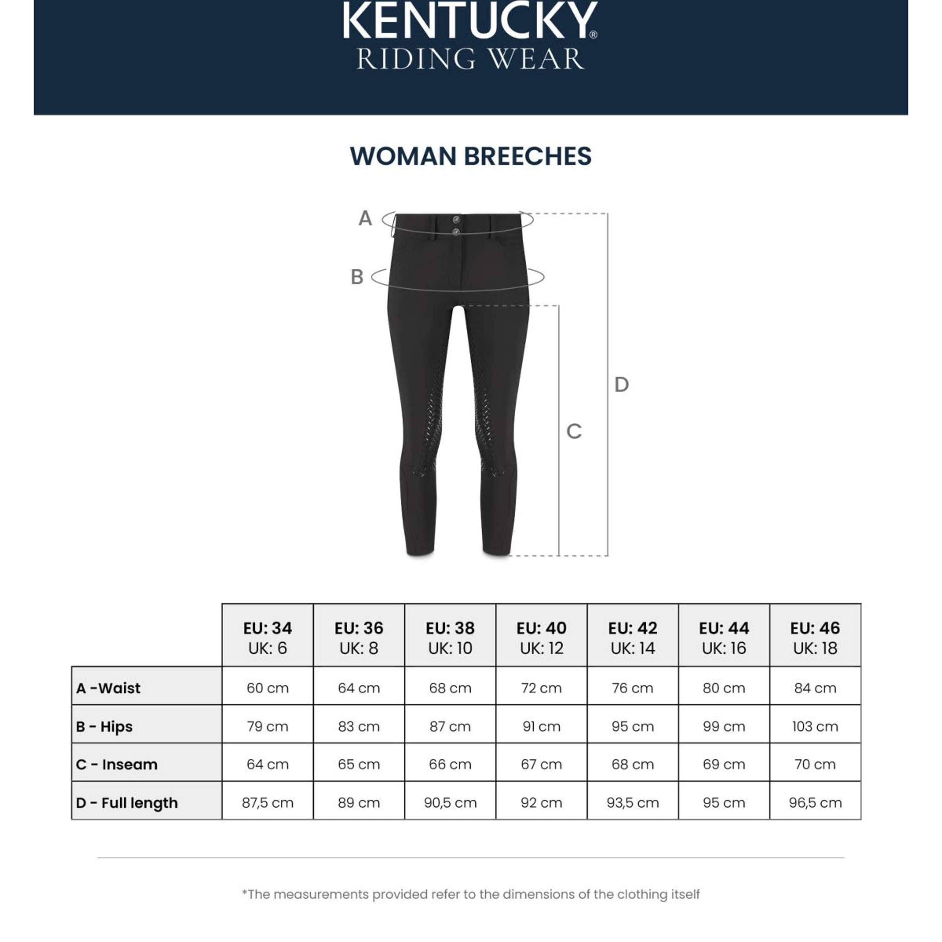 Kentucky Breeches Miami Knee Grip Women White
