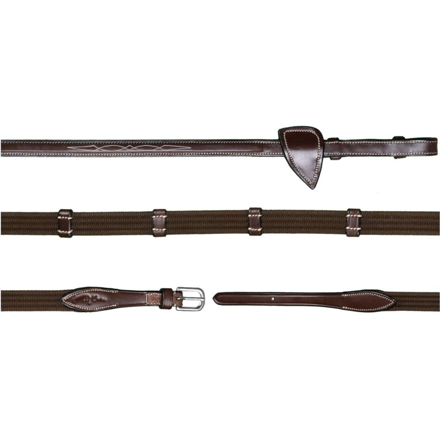 Dyon Reins 9 Loops US Collection 5/8 Rubber Brown