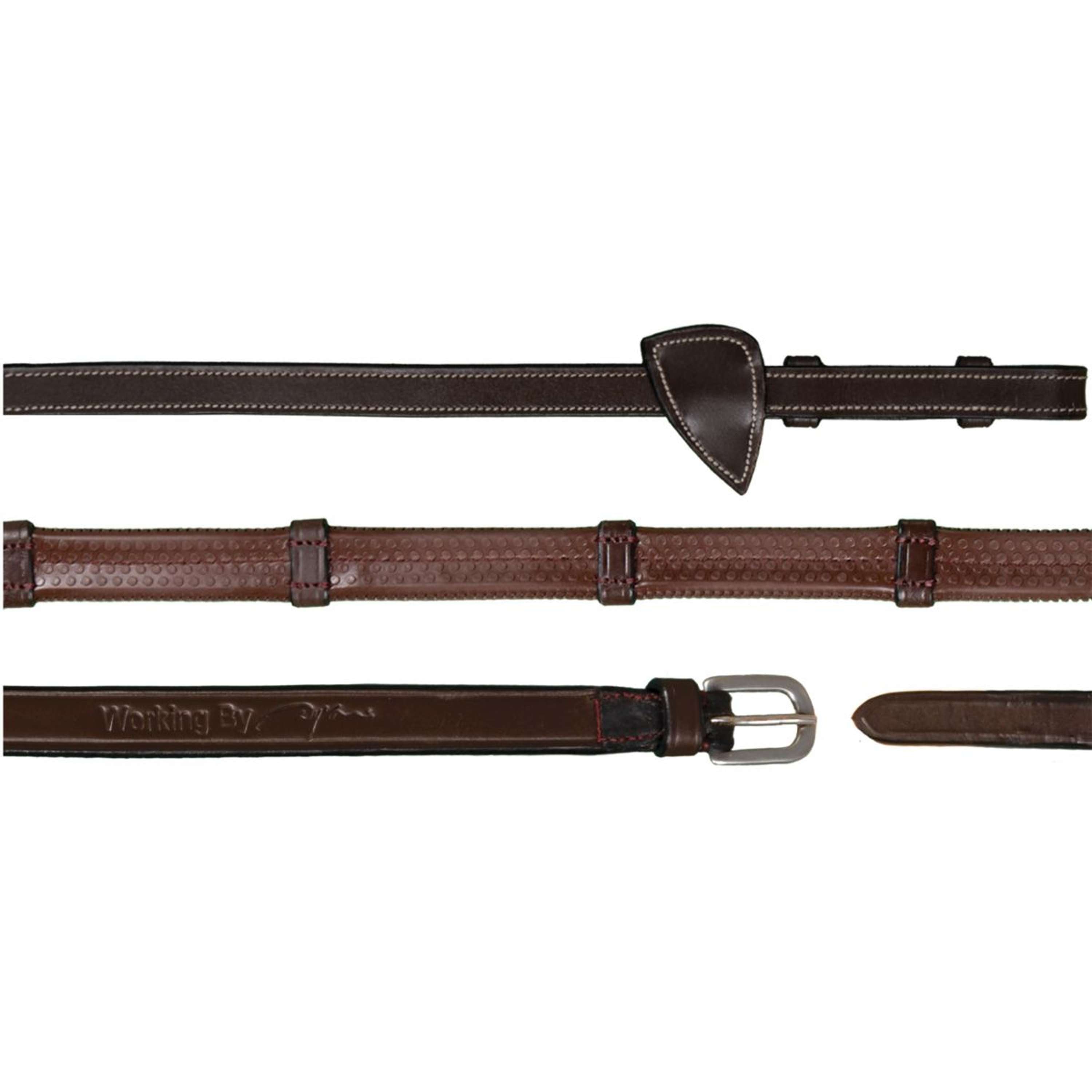 Dyon Reins 7 Loops Working By Dyon 1/2 Rubber Brown