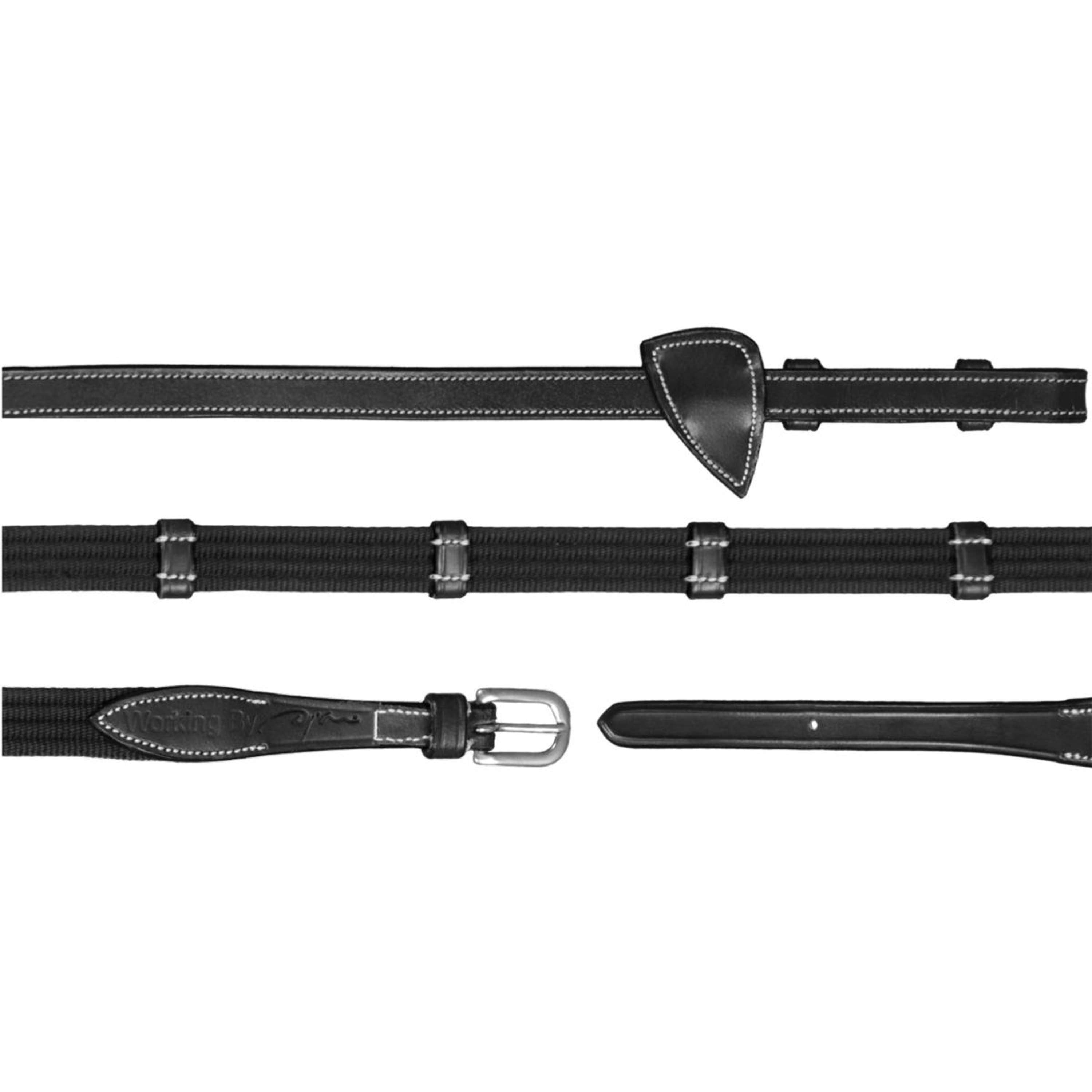 Dyon Reins 9 Loops Working By Dyon 5/8 Rubber Black