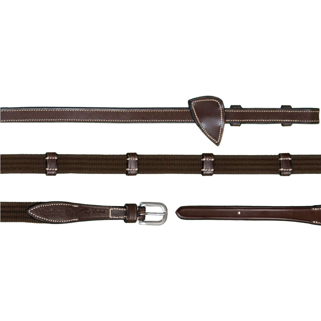 Dyon Reins 9 Loops Working By Dyon 5/8 Rubber Brown