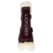 Kentucky Horsewear Tendon Boots Bamboo Elastic Vegan Sheepskin Bordeaux