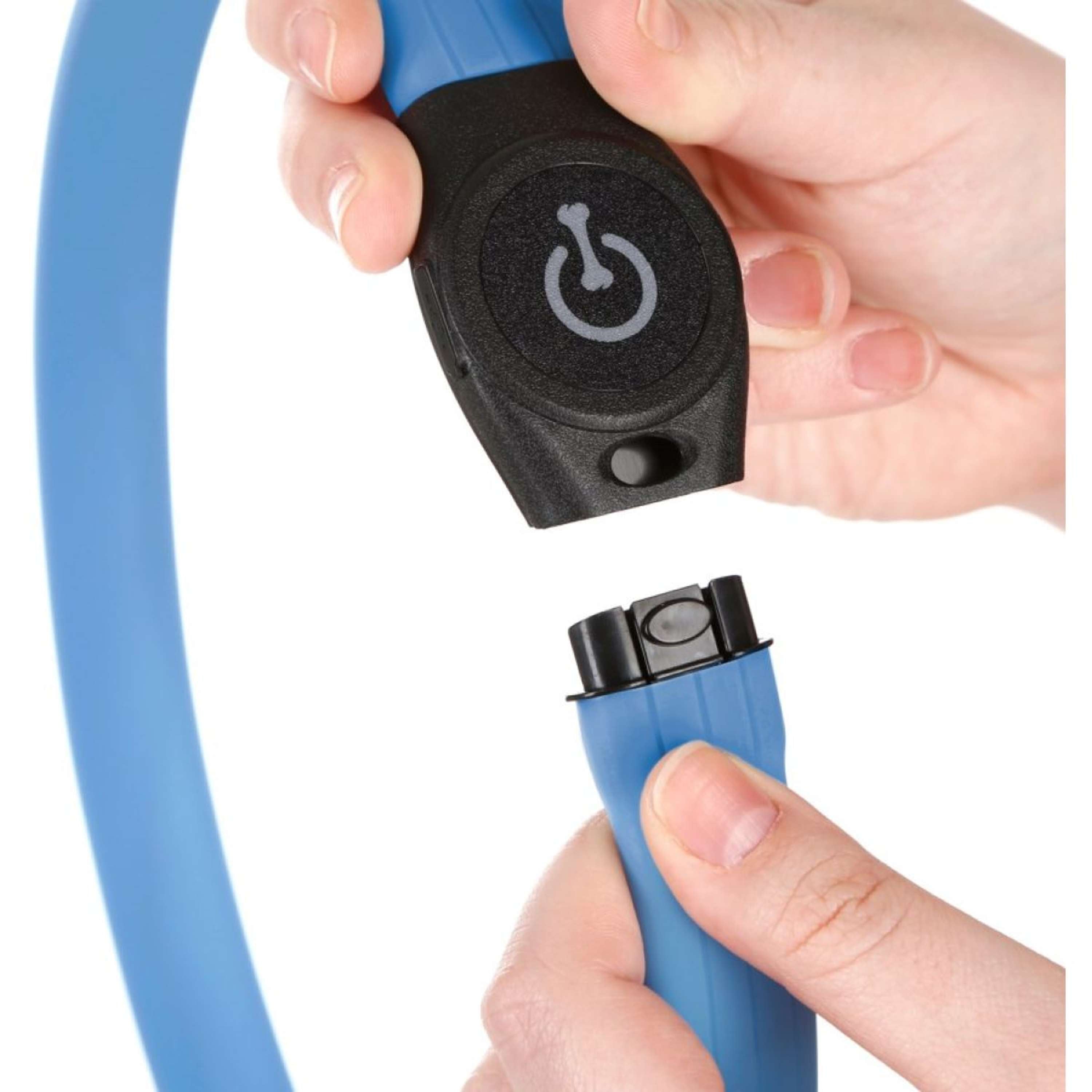 Kerbl Collar Long Hair LED Blue