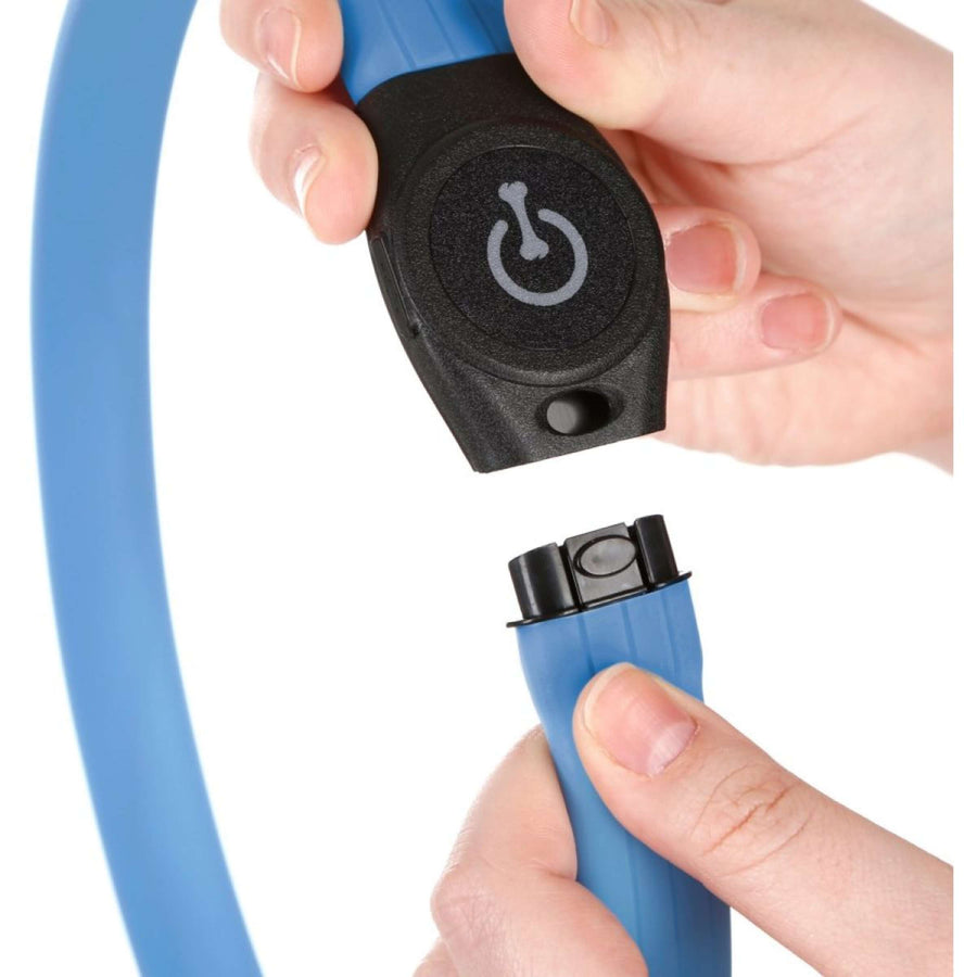 Kerbl Collar Long Hair LED Blue
