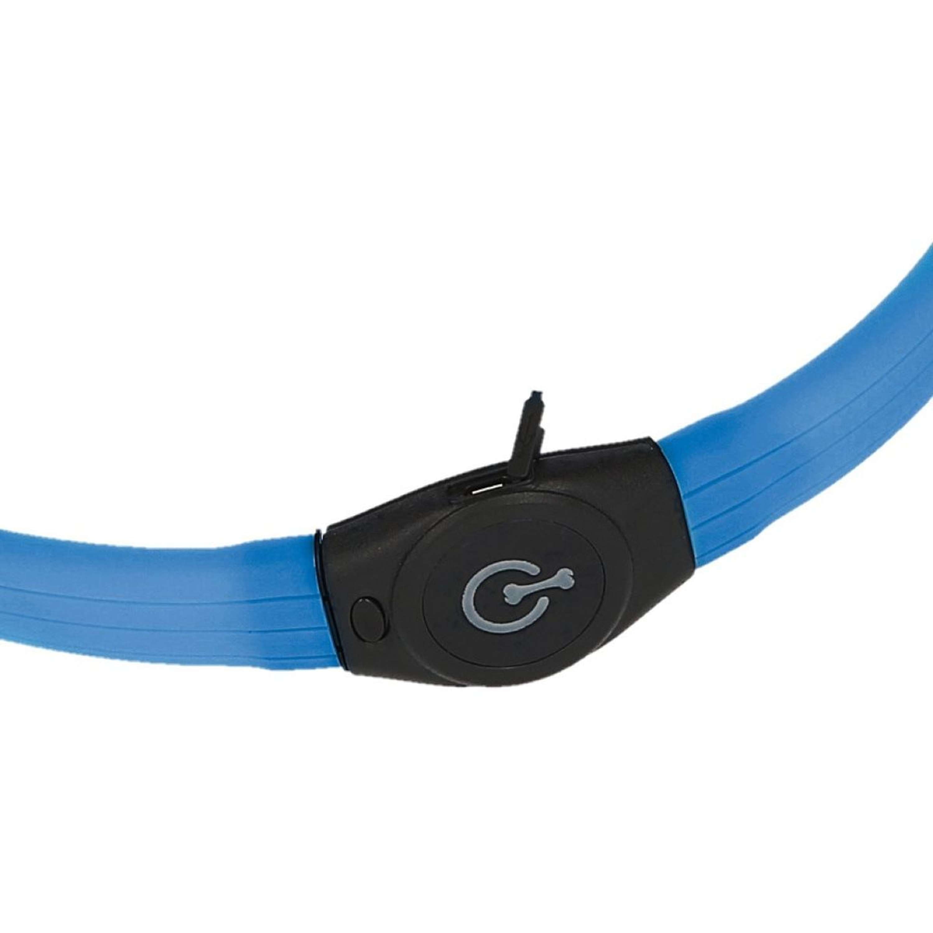 Kerbl Collar Long Hair LED Blue