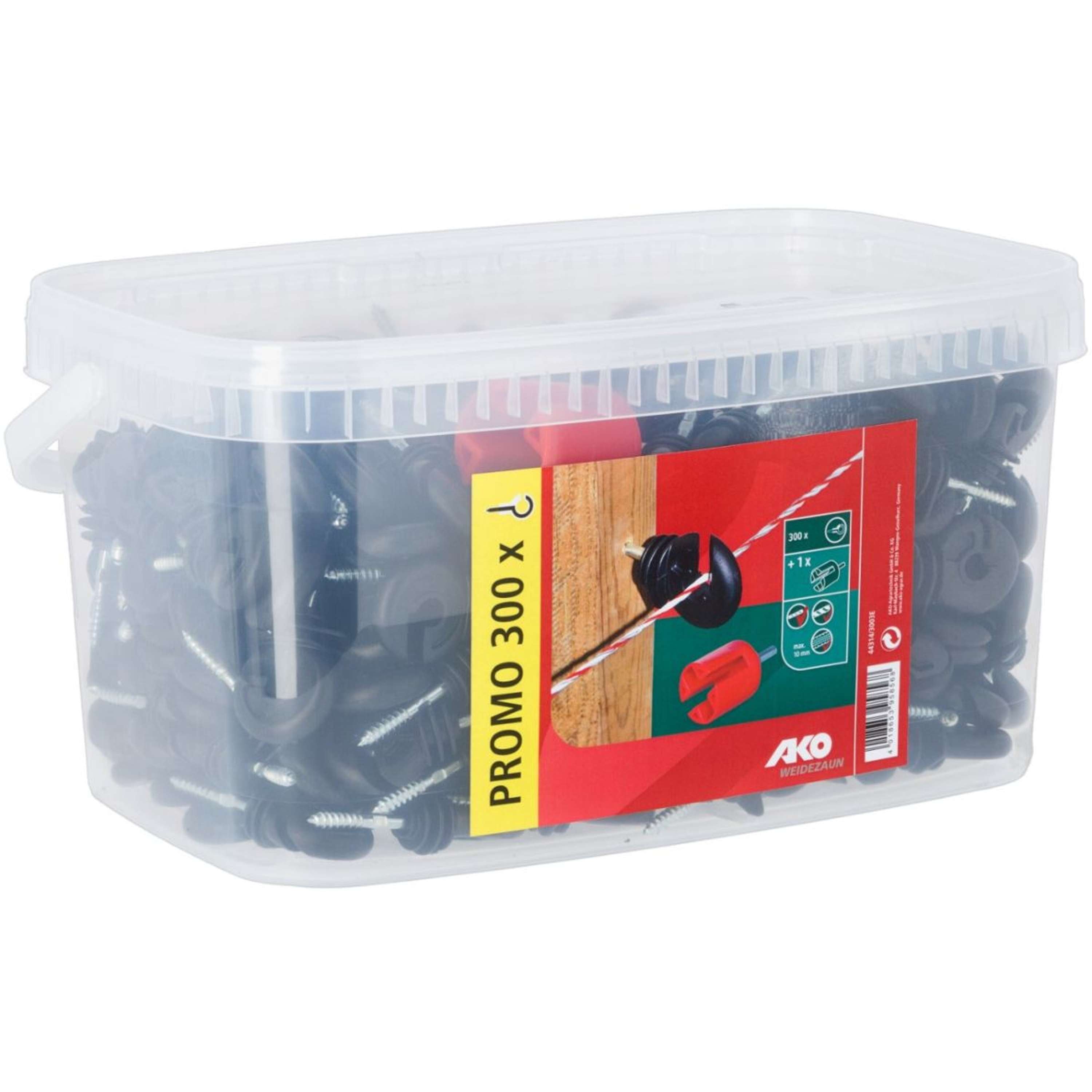 Ako Ring Insulator Compact 300 Pieces Black