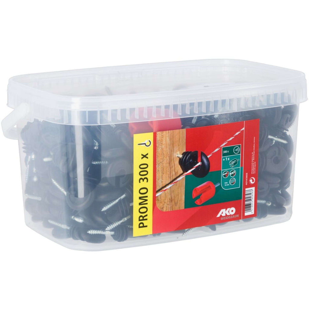 Ako Ring Insulator Compact 300 Pieces Black