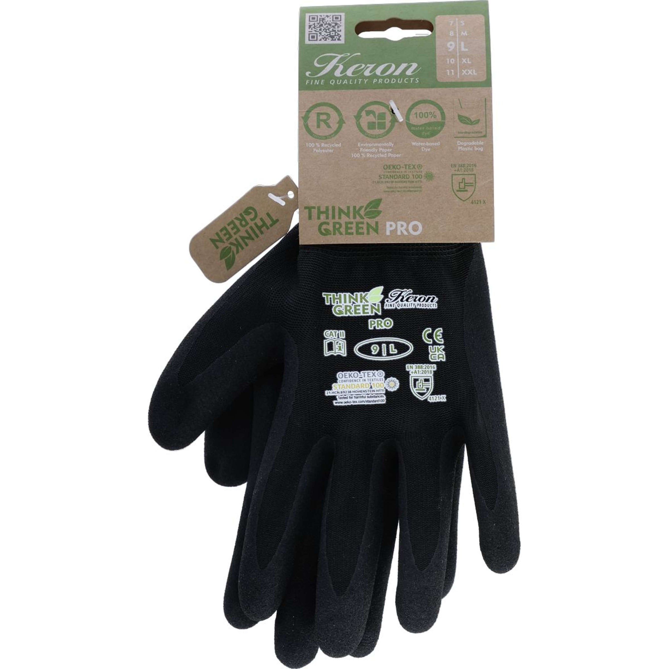 Kerbl Gloves Thinkgreen Pro Black