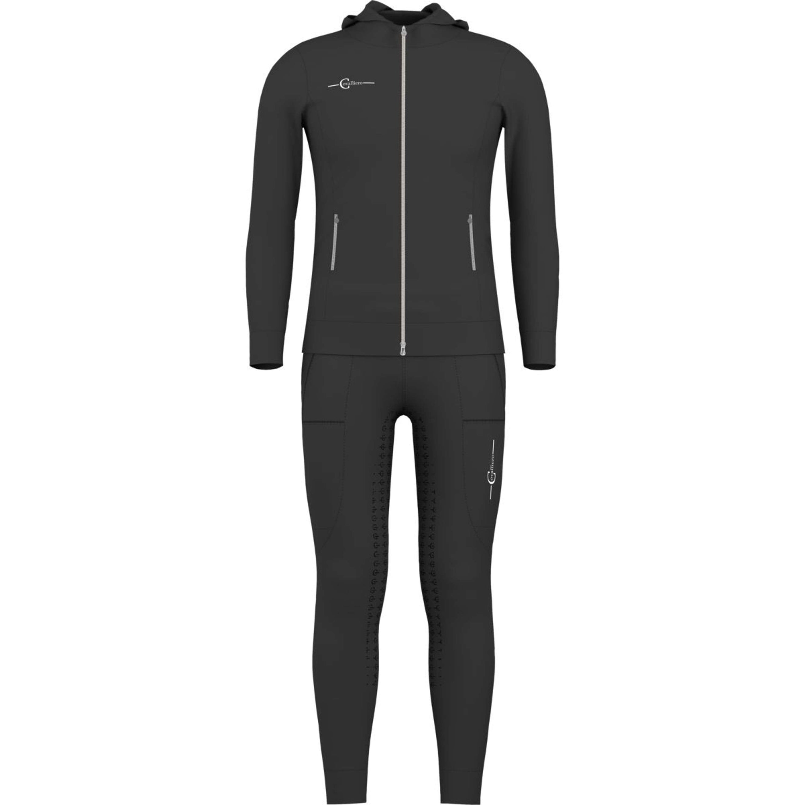 Covalliero Breeches + Zip-Hoodie Kids Graphite