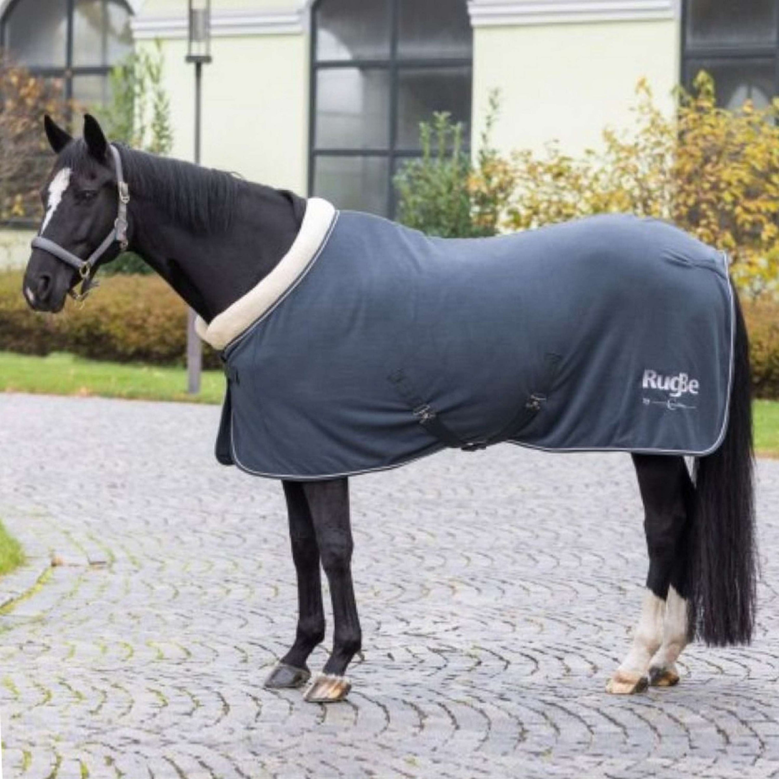 Covalliero Fleece Rug RugBe Royal Graphite