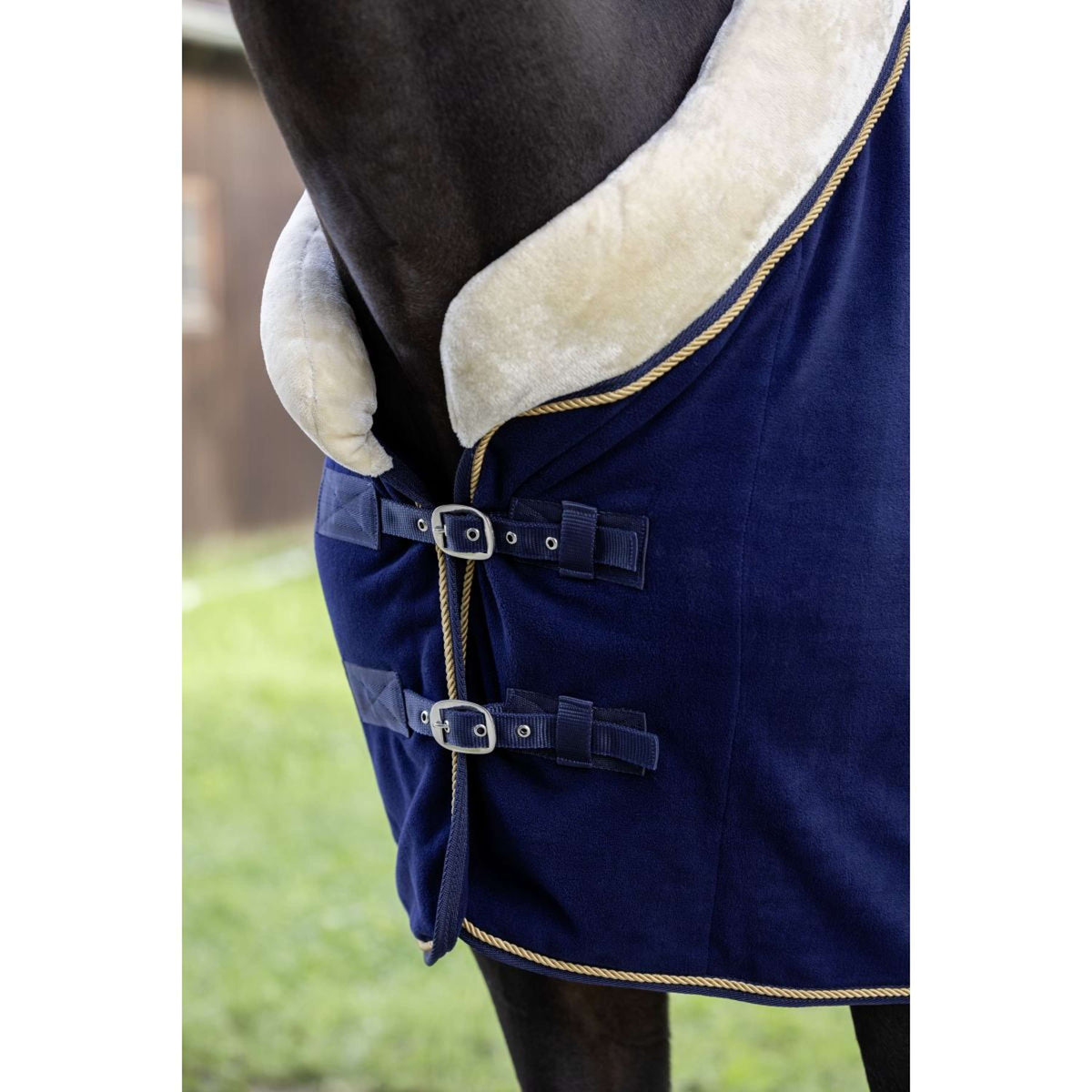 RugBe by Covalliero Fleece Rug Royal Navy