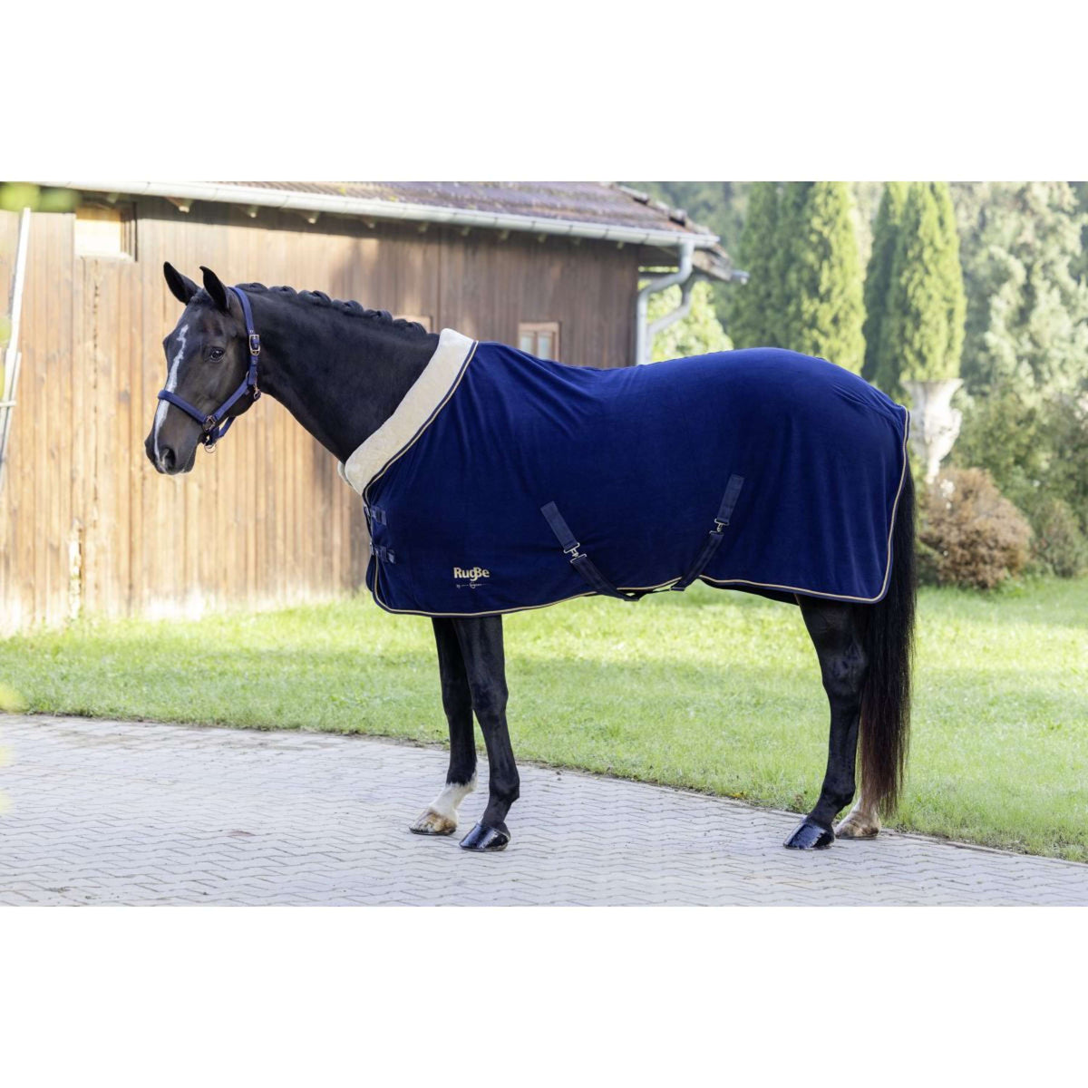 RugBe by Covalliero Fleece Rug Royal Navy