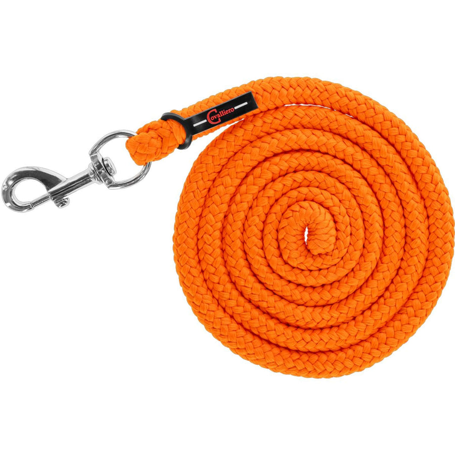 Covalliero Lead Rope Hippo with Carabiner Orange