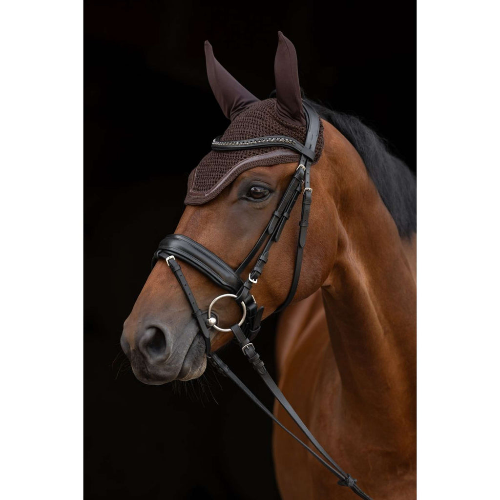 Covalliero Ear Bonnet Linea Brown
