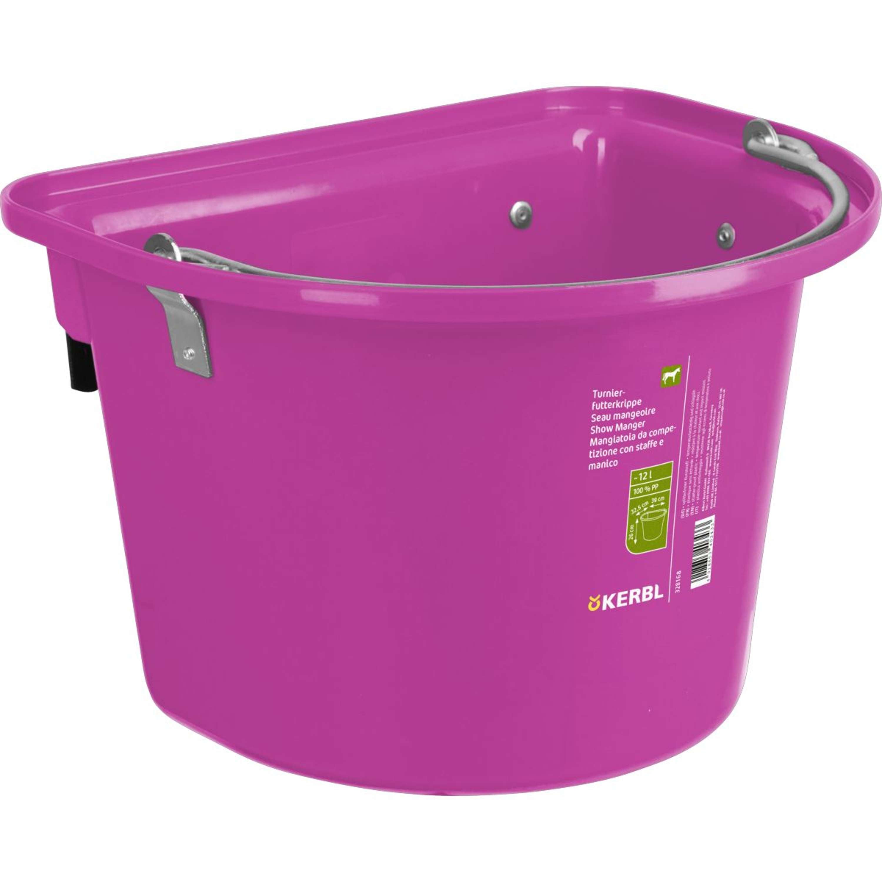 Kerbl Feed Trough with Hooks Competition Pink