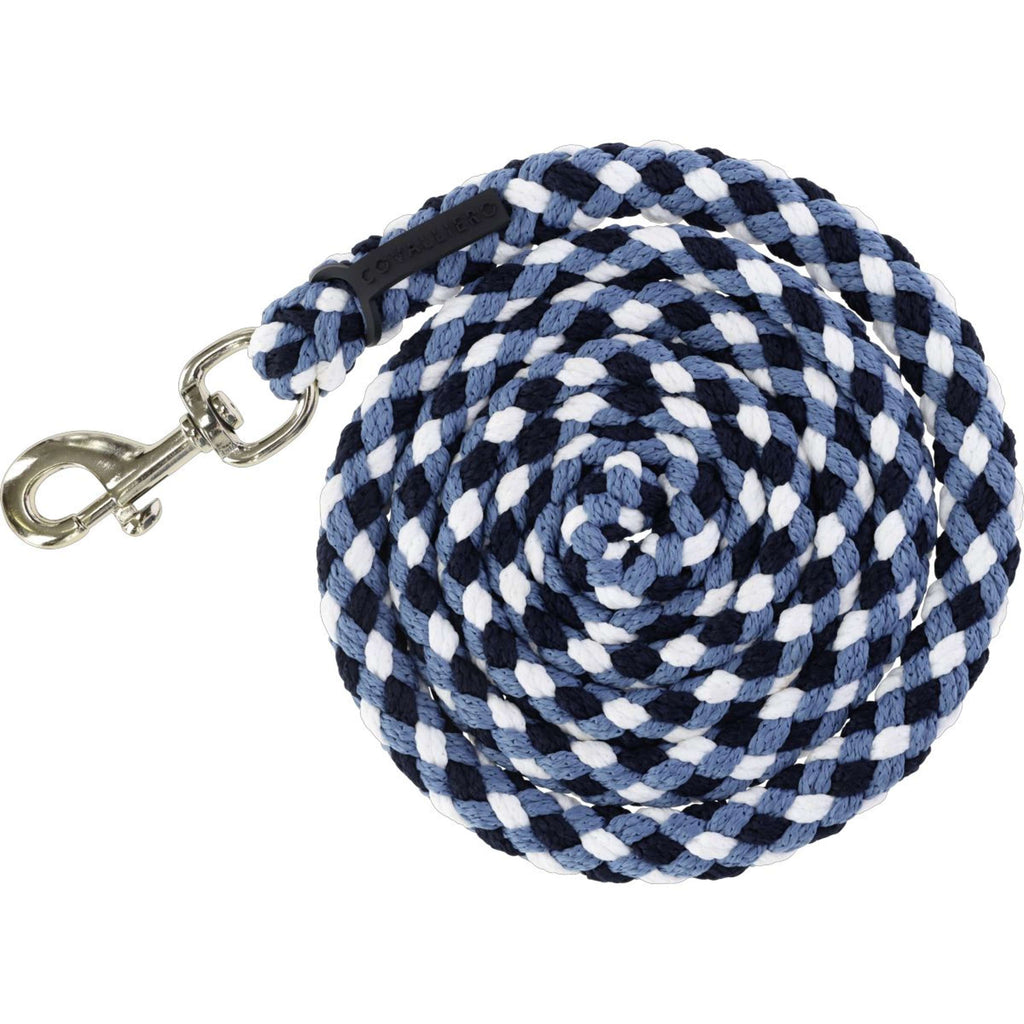 Covalliero Lead Rope SS26 with Carabiner Dark Navy/Smoked Blue