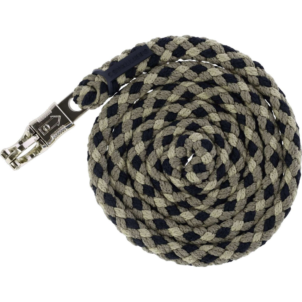 Covalliero Lead Rope SS26 with a Panic Snap Black/Walnut