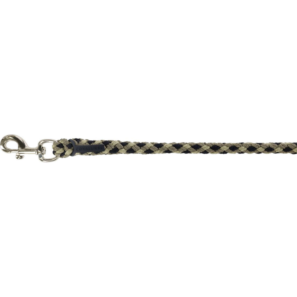 Covalliero Lead Rope SS26 with Carabiner Black/Walnut
