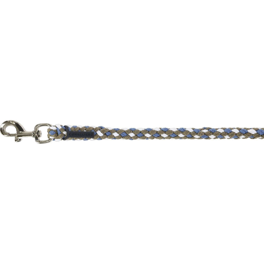 Covalliero Lead Rope SS26 with Carabiner Smoked Blue/Walnut