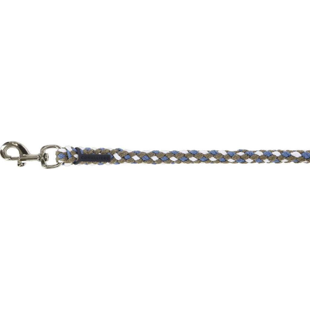 Covalliero Lead Rope SS26 with Carabiner Smoked Blue/Walnut