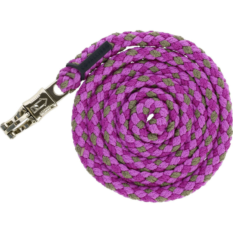 Covalliero Lead Rope SS26 with a Panic Snap Light Berry/Walnut