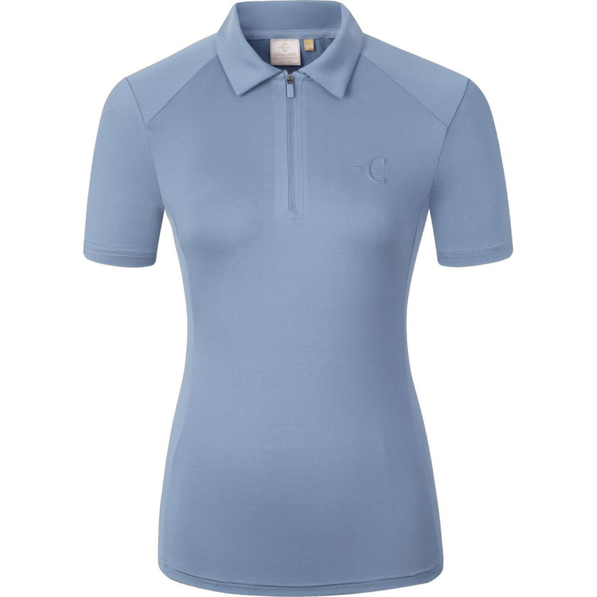 Covalliero Polo SS26 Women Smoked Blue Covalliero Polo SS26 Women Smoked Blue