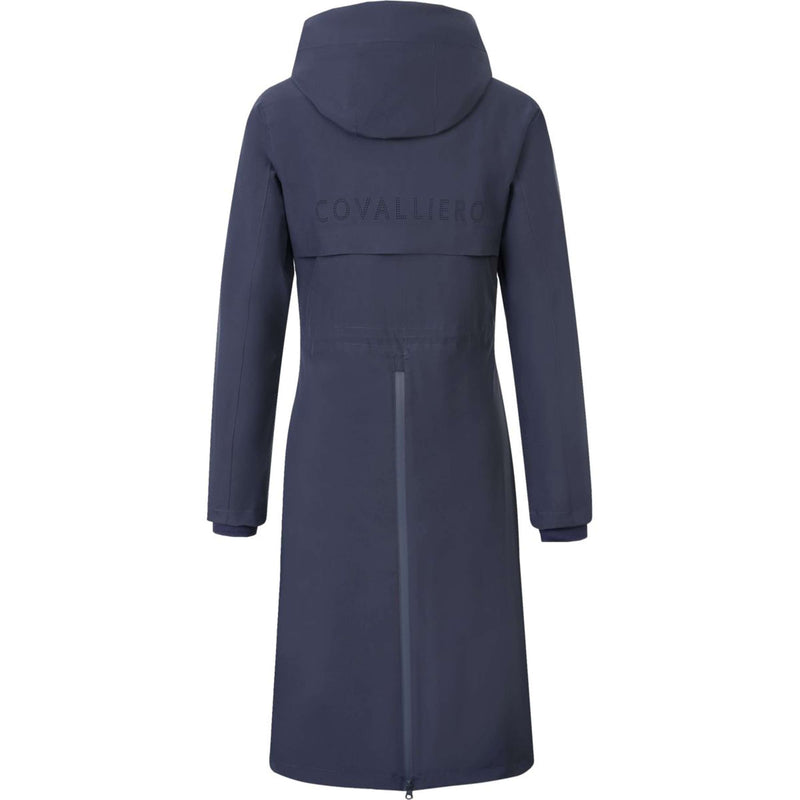 Covalliero Long Raincoat SS26 Women Dark Navy