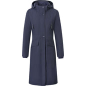 Covalliero Long Raincoat SS26 Women Dark Navy