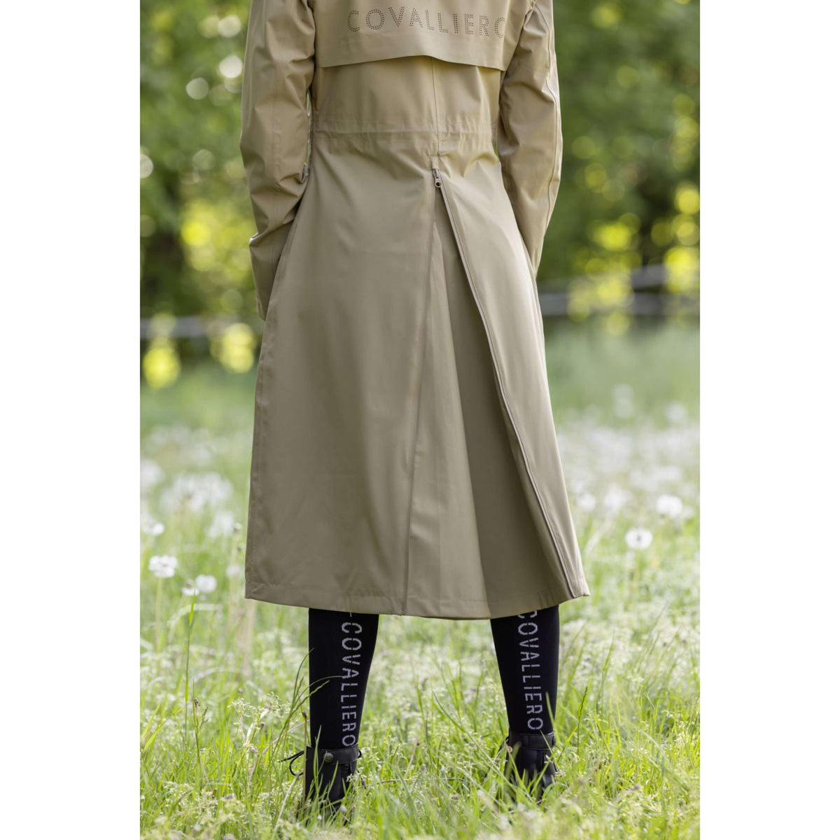 Covalliero Long Raincoat SS26 Women Walnut