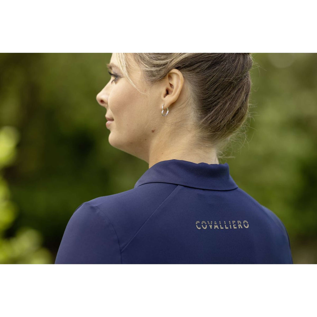 Covalliero Polo SS26 Women Dark Navy