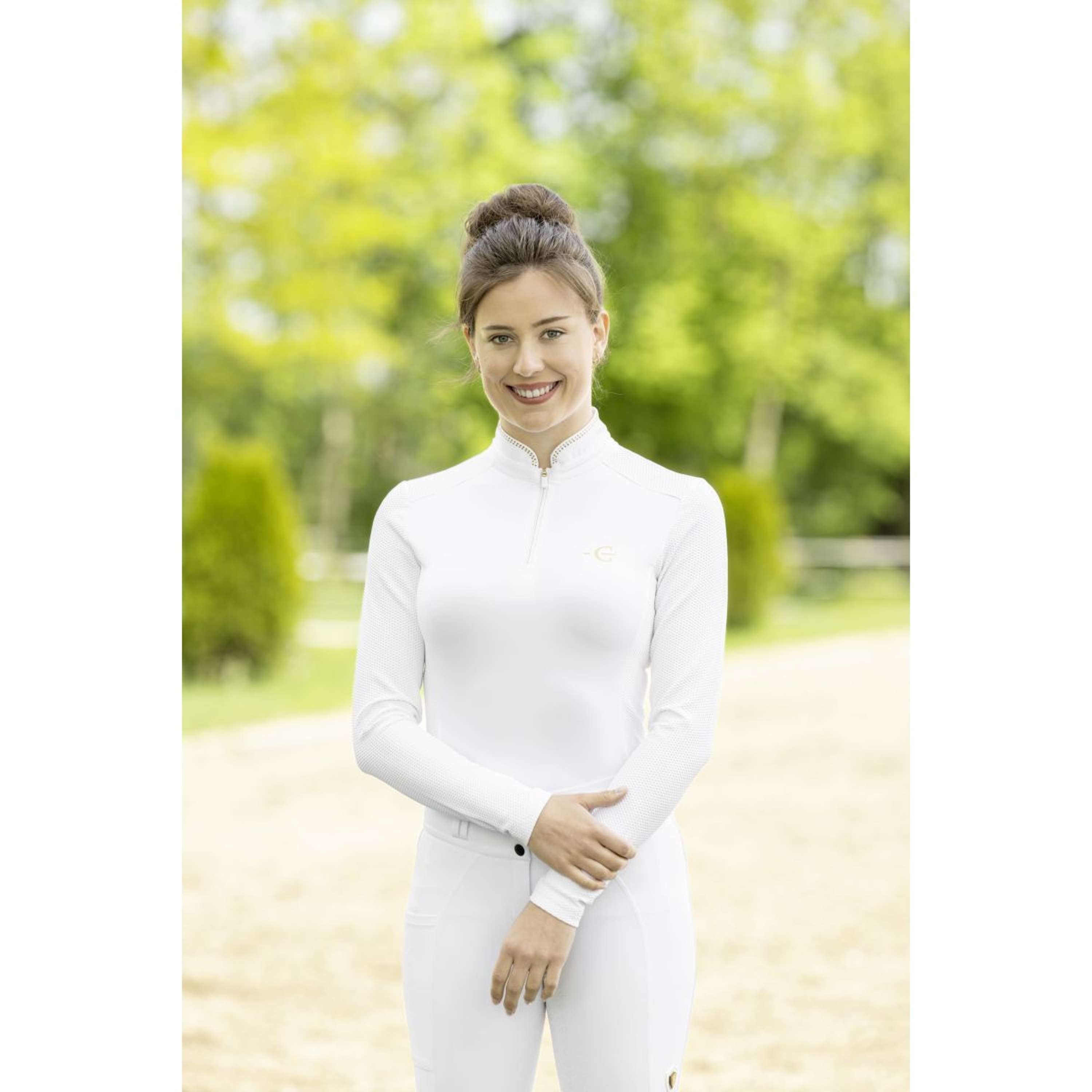 Covalliero Competition Shirt SS26 Women Long Sleeves White