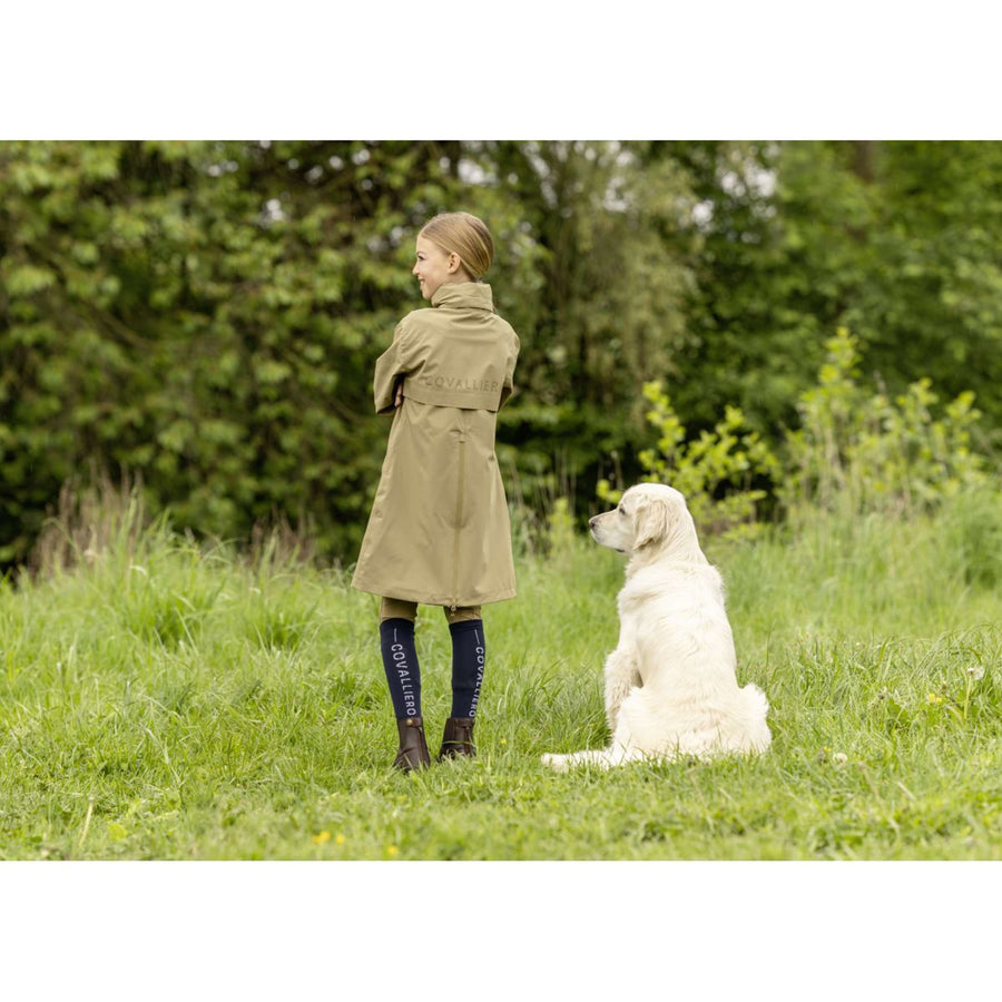 Covalliero Long Raincoat SS26 Children Walnut