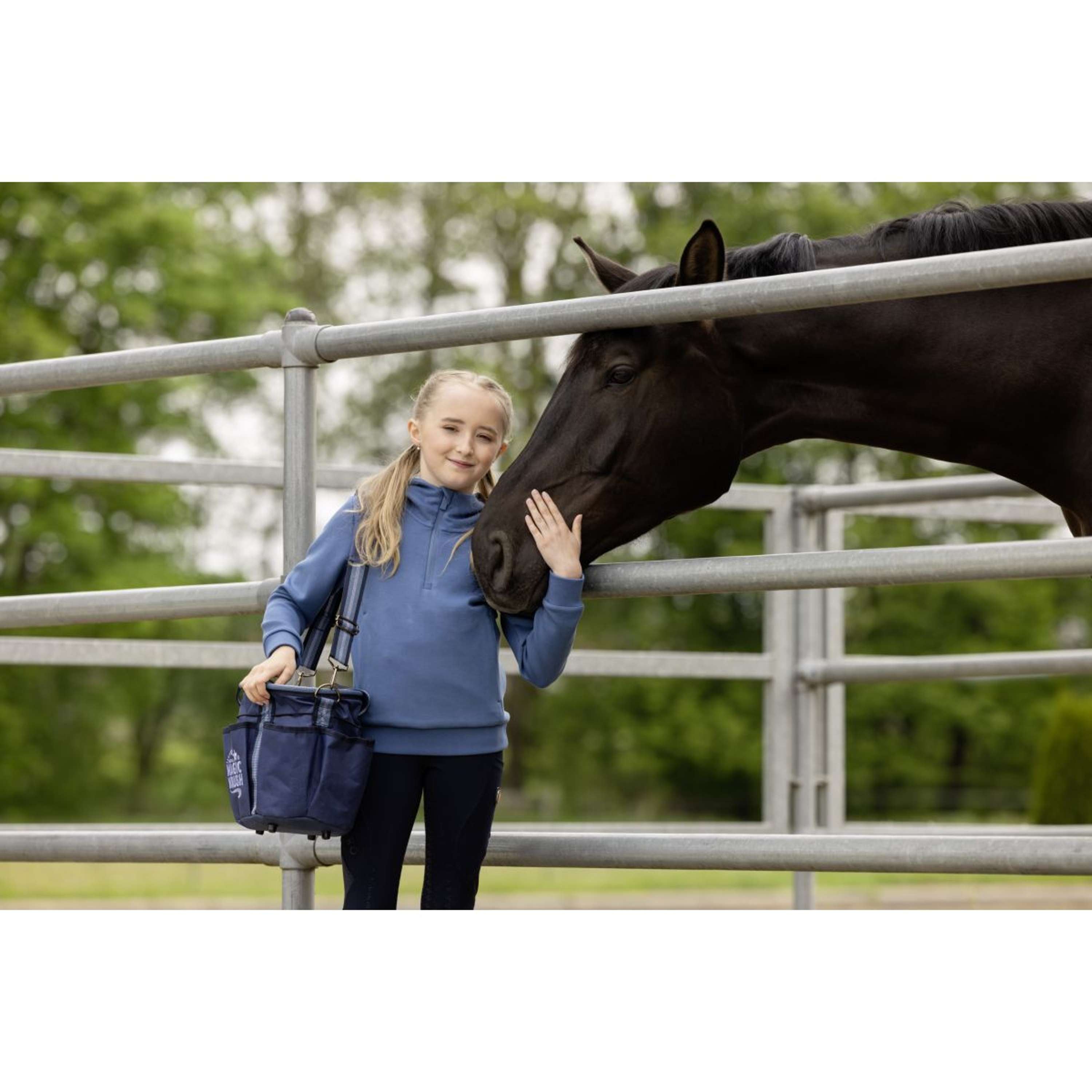 Covalliero Hoodie SS26 Children Smoked Blue
